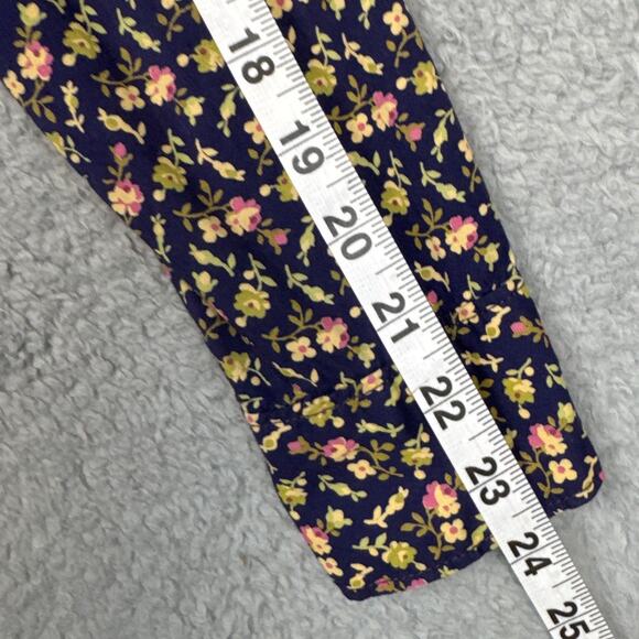 Denim & Supply RL Tomboy Button Up Shirt Navy Mini Floral Size S Retro Style - Picture 6 of 8